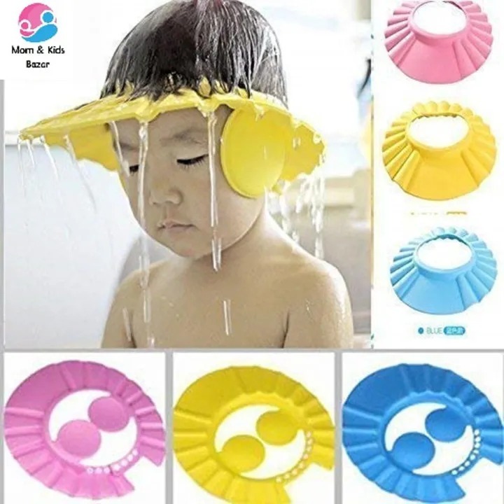 Adjustable Kids Shower Cap – Soft EVA Baby Bath Hat for Hair & Shower Protection